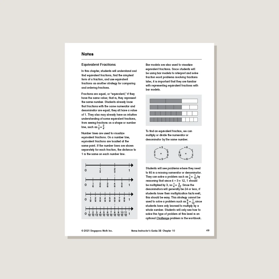 Dimensions Math Home Instructor's Guide 3B - Image 3