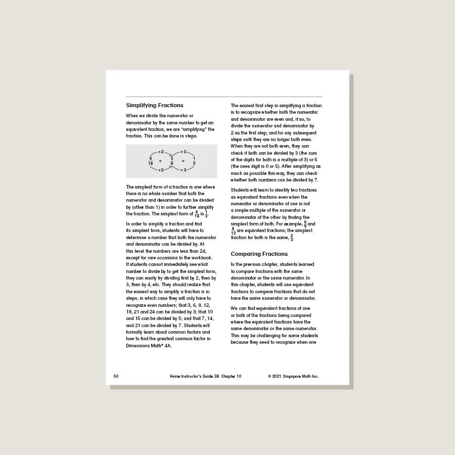 Dimensions Math Home Instructor's Guide 3B - Image 4