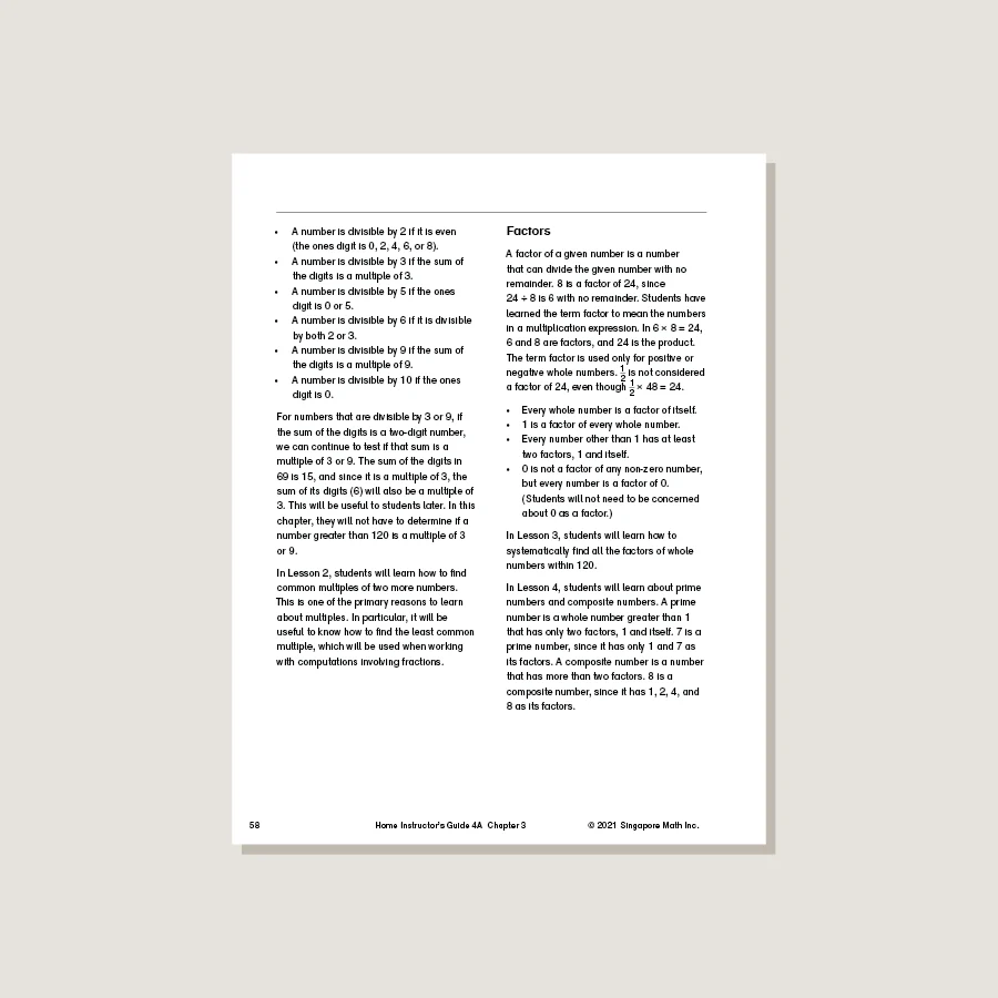 Dimensions Math Home Instructor's Guide 4A - Blemished - Image 4