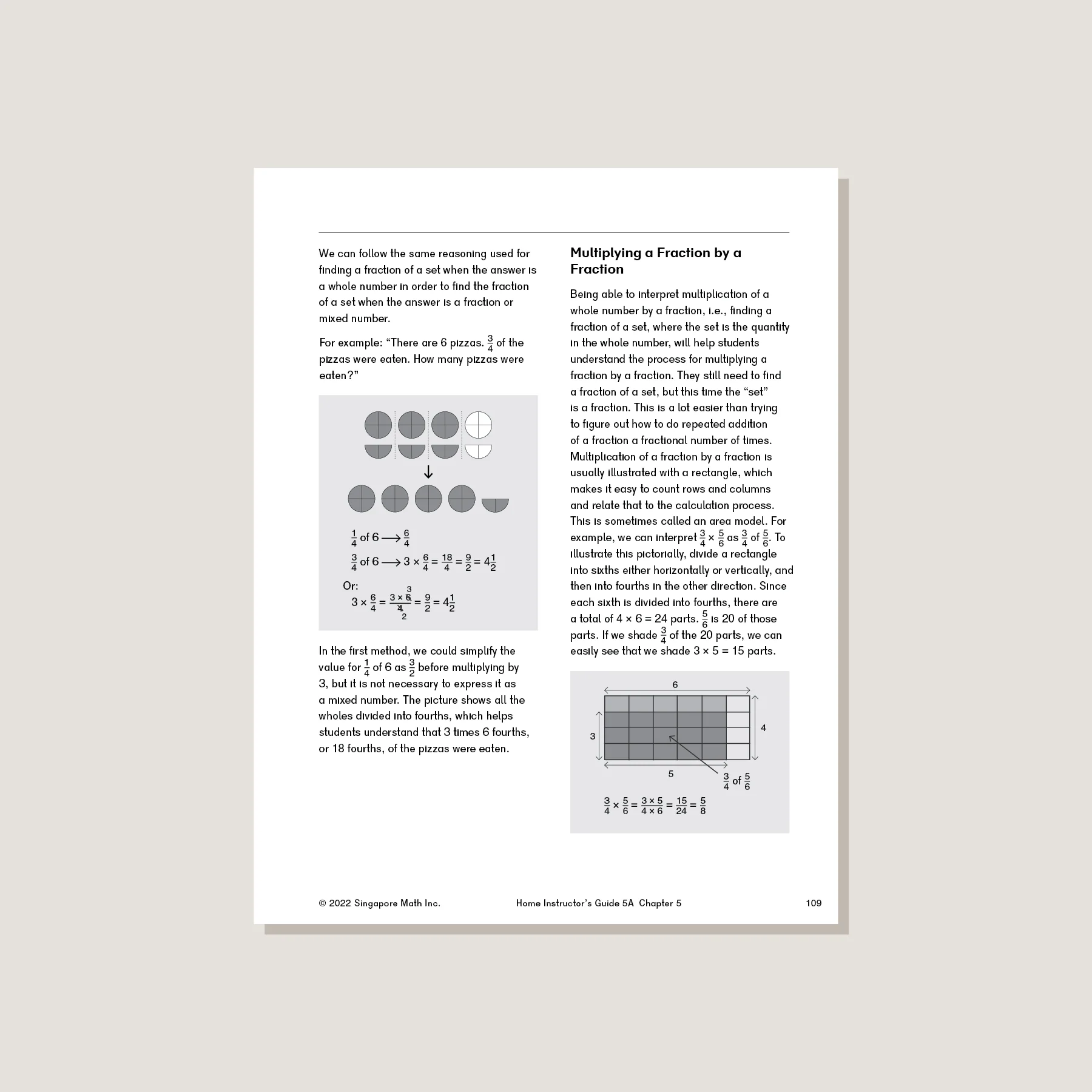 Dimensions Math Home Instructor's Guide 5A - Image 3