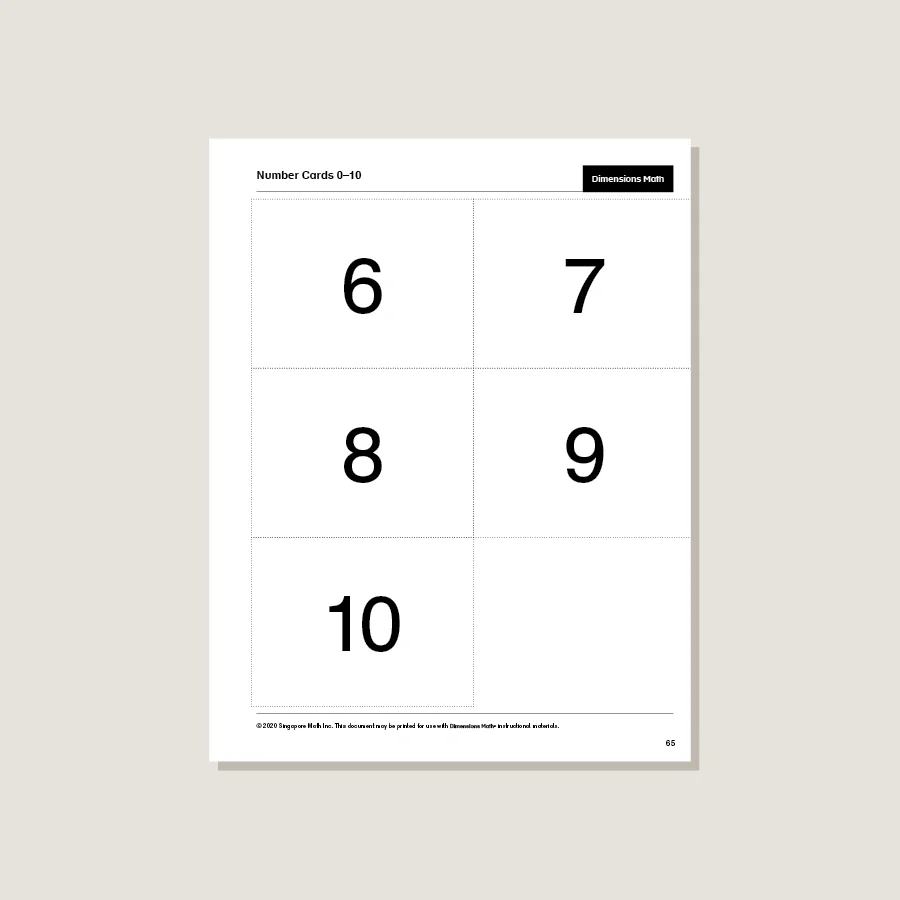 Dimensions Math Home Instructor's Printouts 2A - Image 3