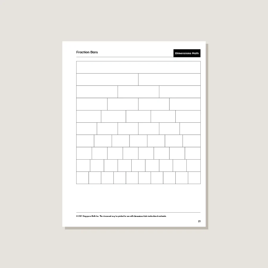 Dimensions Math Home Instructor's Printouts 2B - Blemished - Image 2