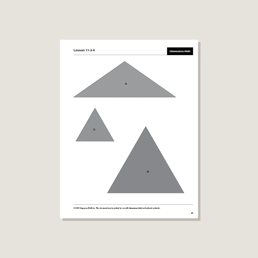 Dimensions Math Home Instructor's Printouts 5B - Image 2