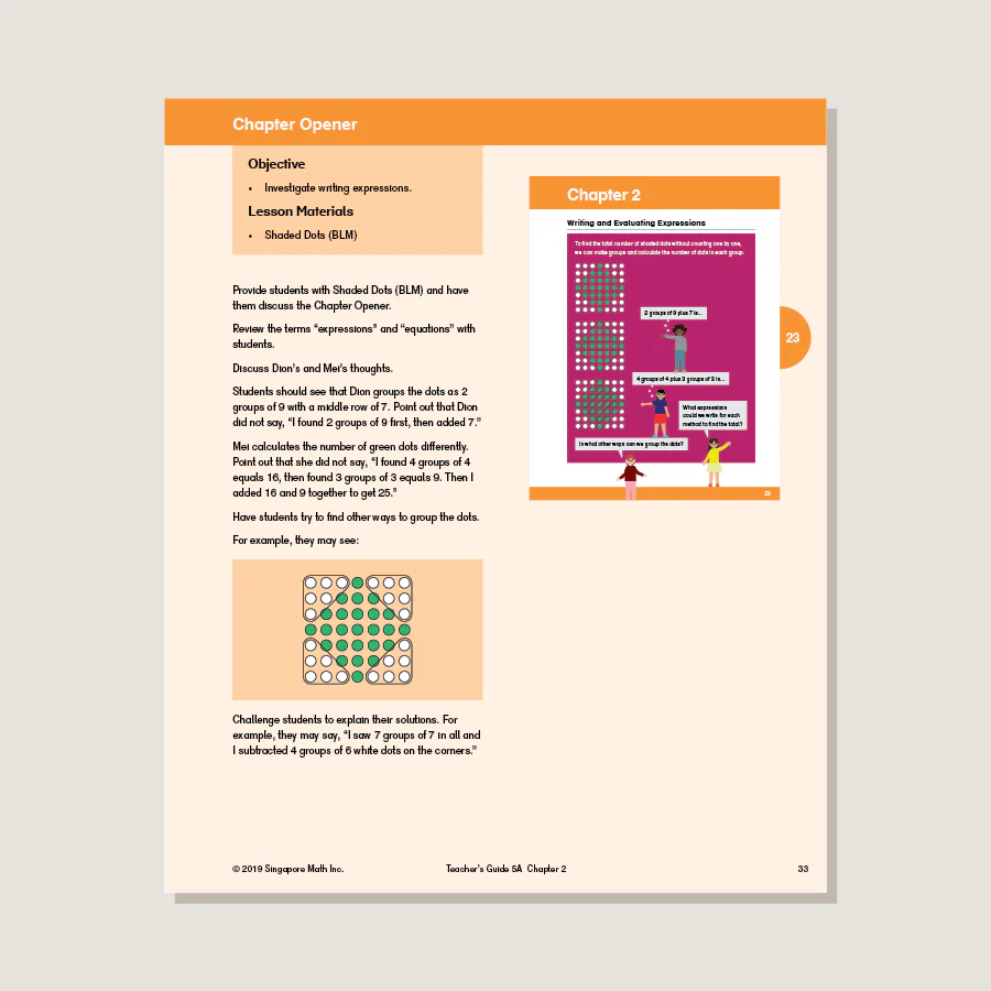 Dimensions Math Teacher's Guide 5A - Blemished - Image 2