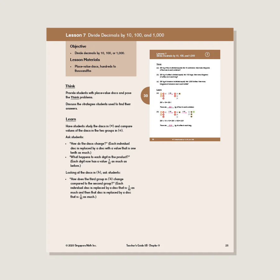 Dimensions Math Teacher's Guide 5B - Blemished - Image 2