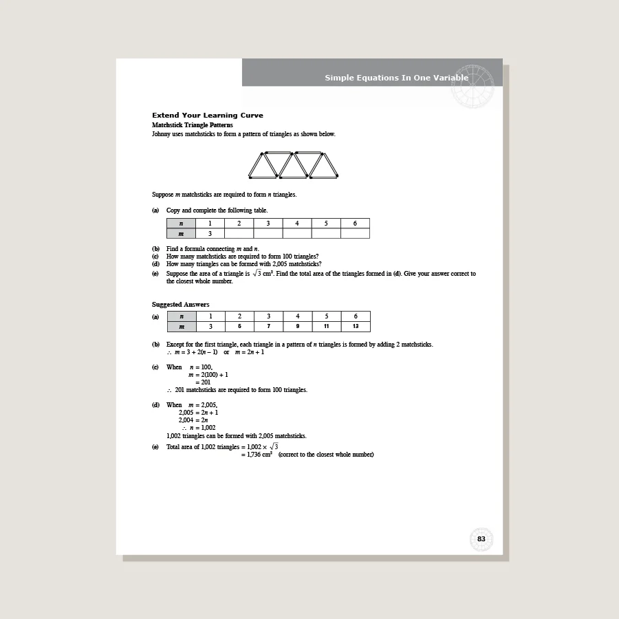 Dimensions Math Teaching Notes and Solutions 7A - Blemished - Image 4