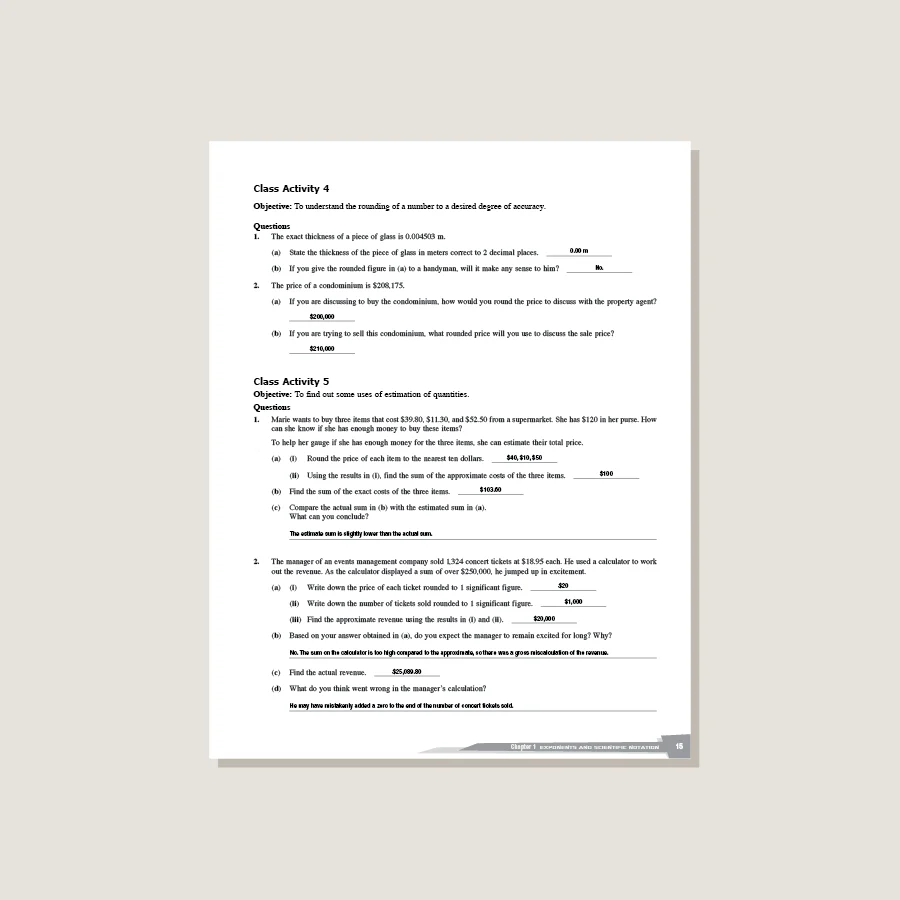 Dimensions Math Teaching Notes and Solutions 8A - Image 3