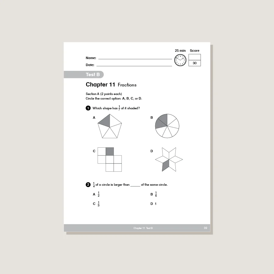 Dimensions Math Tests 2B - Image 4