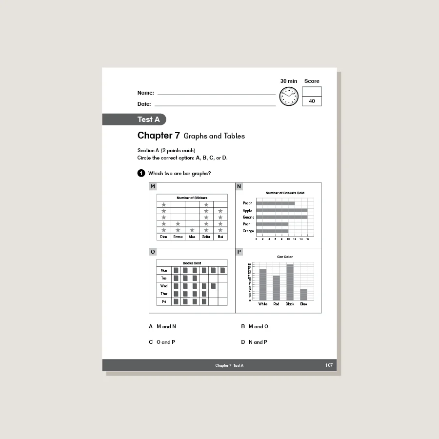 Dimensions Math Tests 3A - Image 4