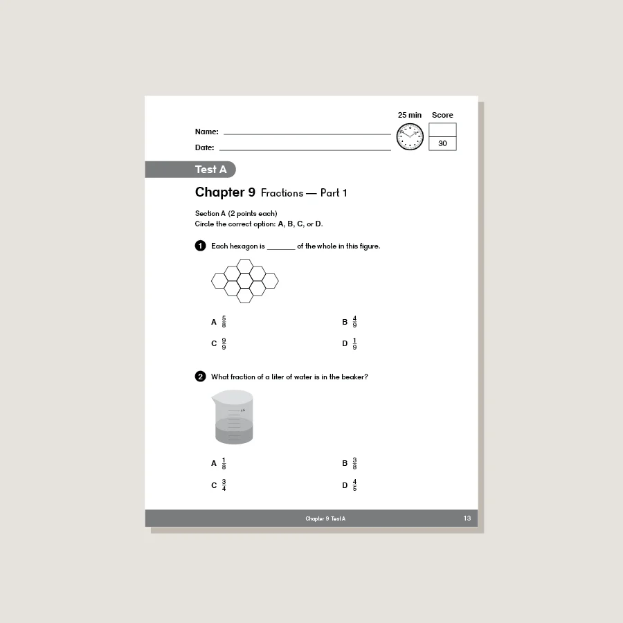 Dimensions Math Tests 3B - Image 2