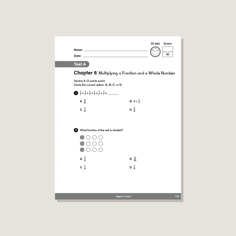 Dimensions Math Tests 4A - Image 4