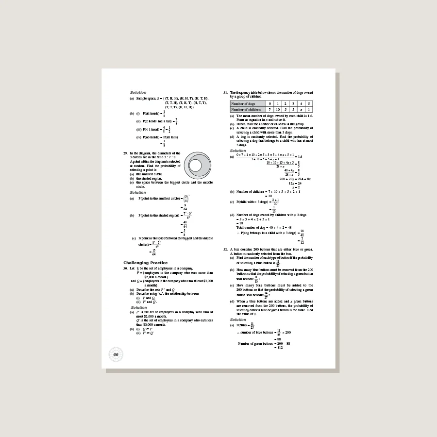 Dimensions Math Workbook Solutions 7B - Blemished - Image 4