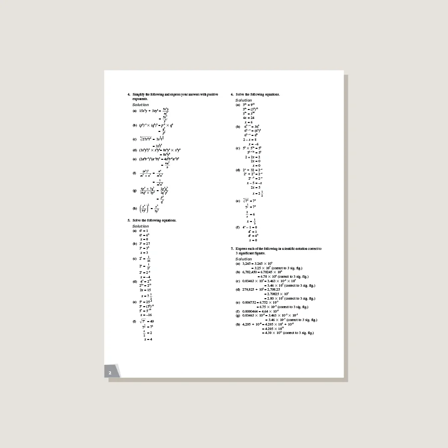Dimensions Math Workbook Solutions 8A - Blemished - Image 3