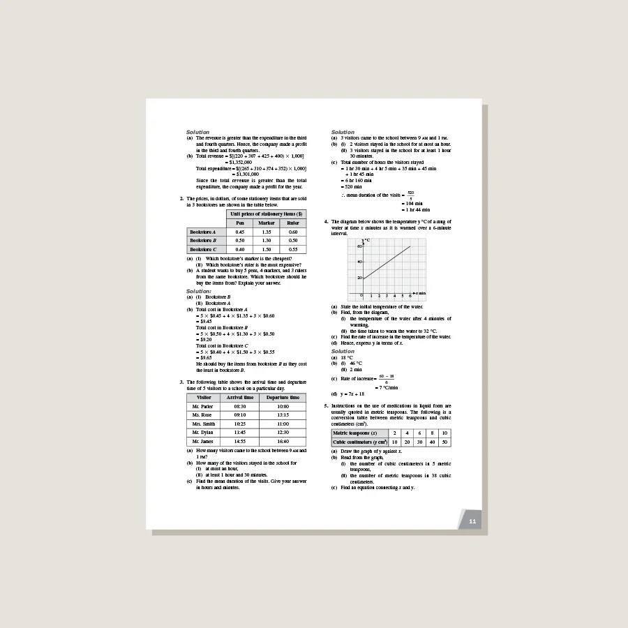 Dimensions Math Workbook Solutions 8B - Blemished - Image 3