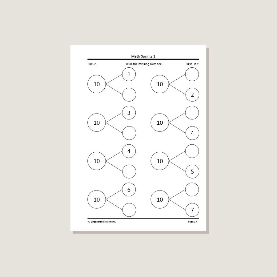 Math Sprints Workbook 1 - Blemished - Image 2