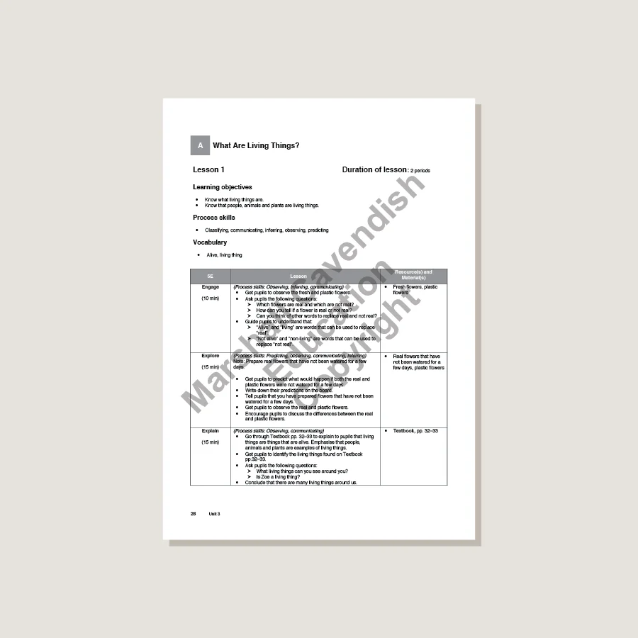 MPH Science Intl (2E) Teacher's Guide Primary 1 - Image 4