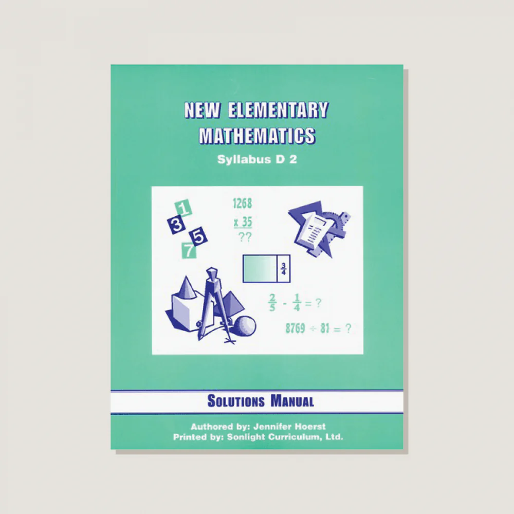 New Elementary Mathematics Solution Manual 2 - Blemished