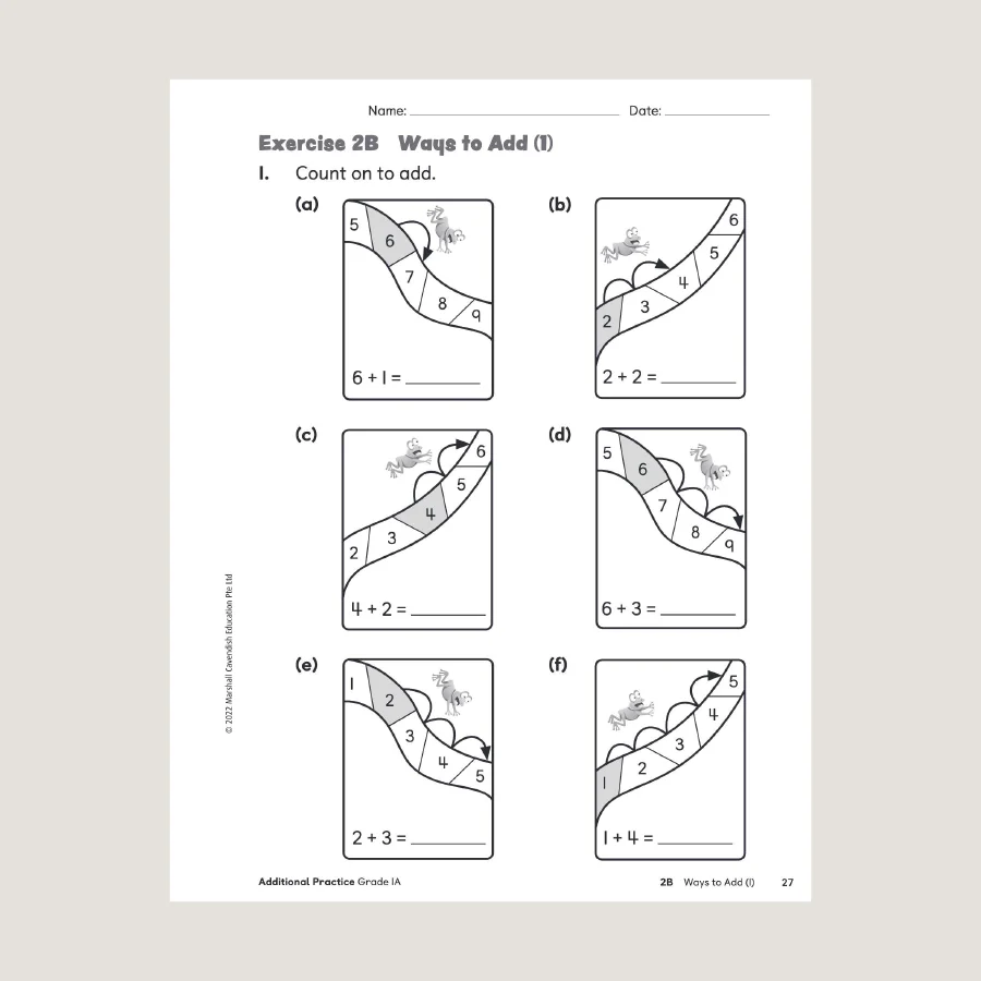 Primary Mathematics Additional Practice 1A (2022 Edition) - Image 4