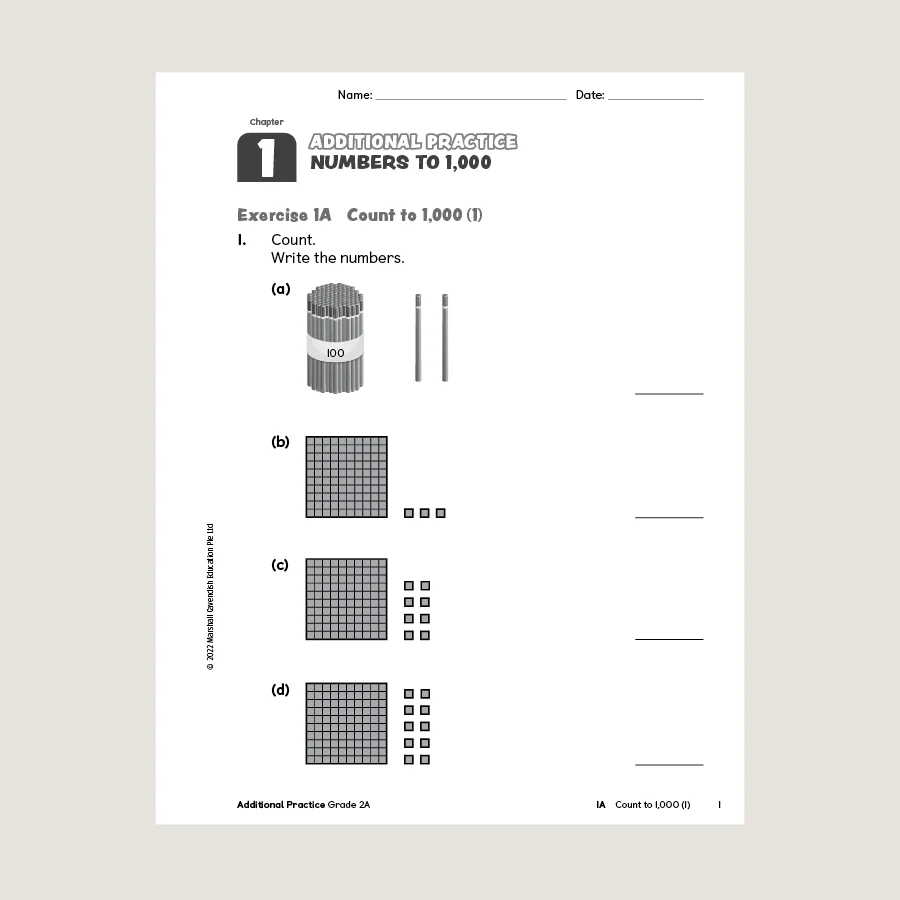 Primary Mathematics Additional Practice 2A (2022 Edition) - Image 3