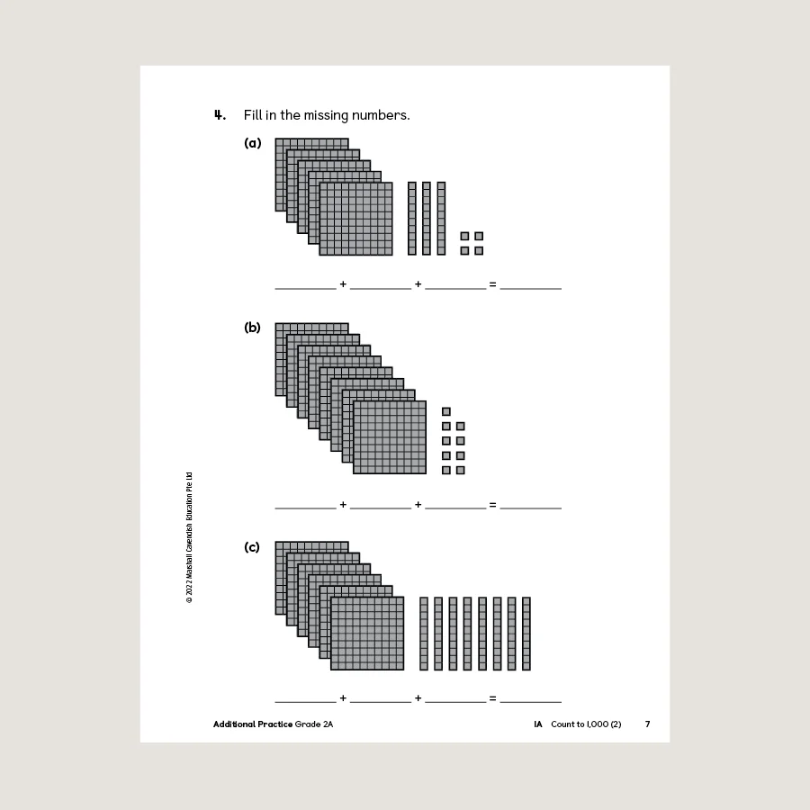 Primary Mathematics Additional Practice 2A (2022 Edition) - Blemished - Image 4