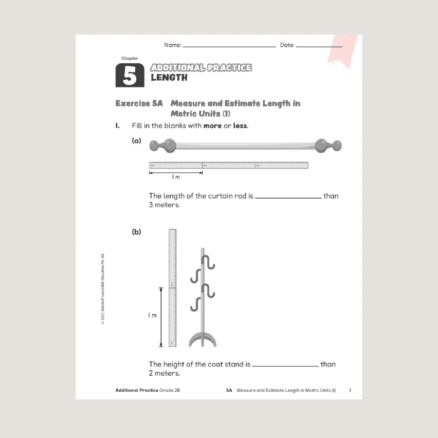 Primary Mathematics Additional Practice 2B (2022 Edition) - Blemished - Image 2