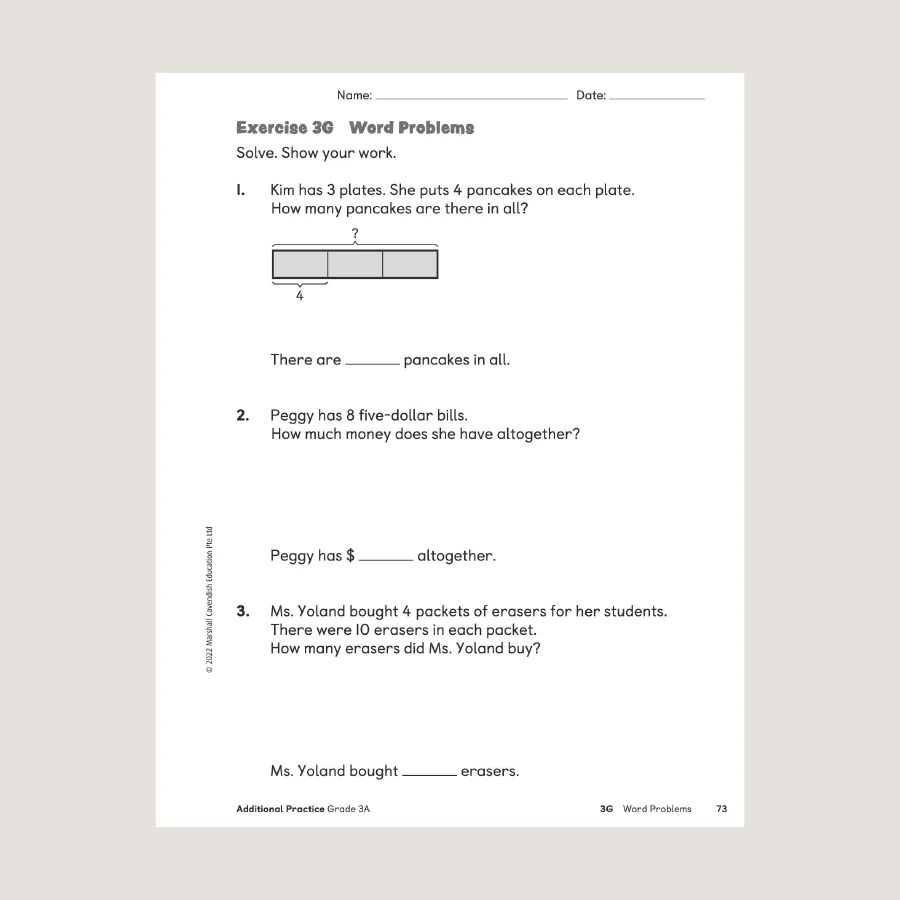 Primary Mathematics Additional Practice 3A (2022 Edition) - Image 4