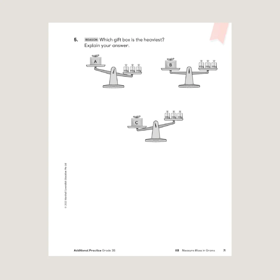 Primary Mathematics Additional Practice 3B (2022 Edition) - Blemished - Image 4