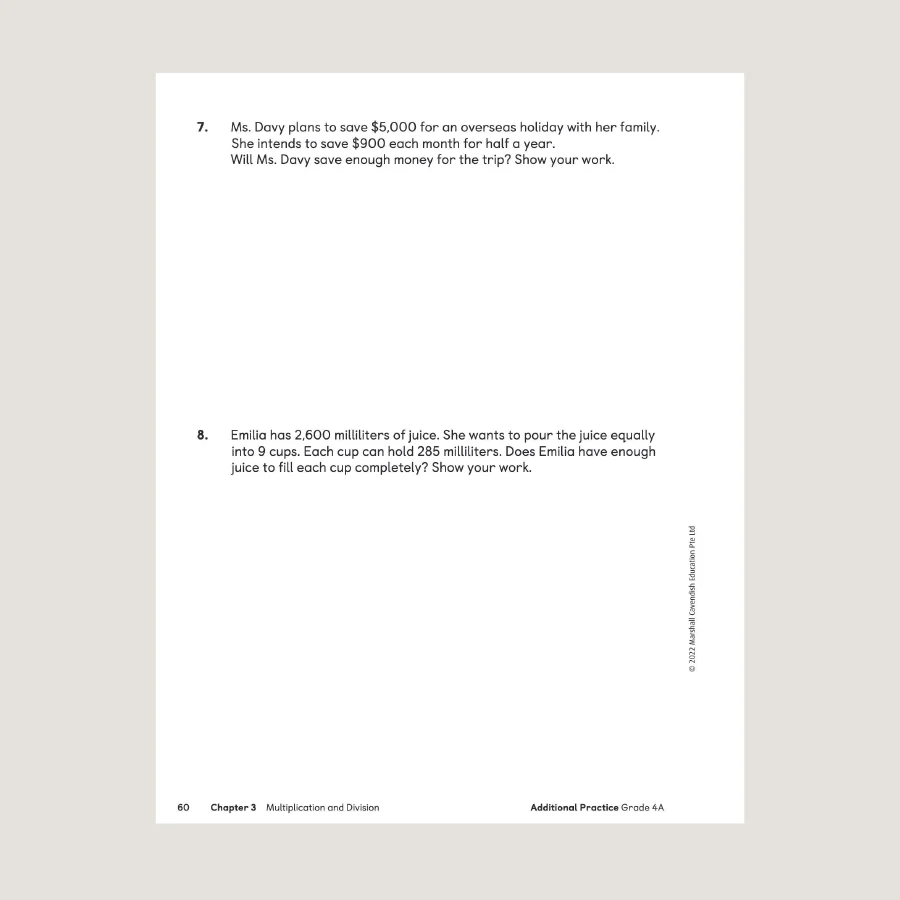 Primary Mathematics Additional Practice 4A (2022 Edition) - Image 4
