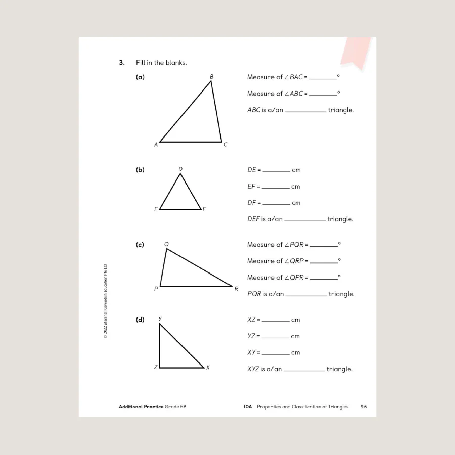 Primary Mathematics Additional Practice 5B (2022 Edition) - Image 3