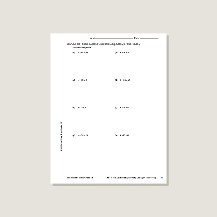 Primary Mathematics Additional Practice 6B (2022 Edition) - Image 3