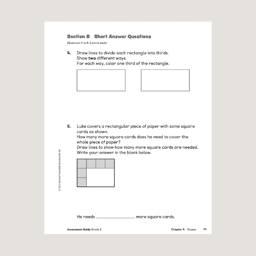 Primary Mathematics Assessment Guide Teacher Edition 2 (2022 Edition) - Image 3