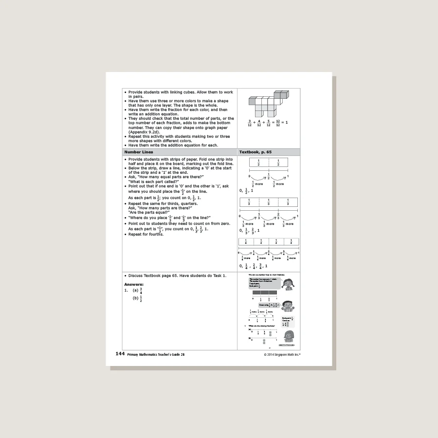 Primary Mathematics Common Core Edition Teacher's Guide 2B - Blemished - Image 3