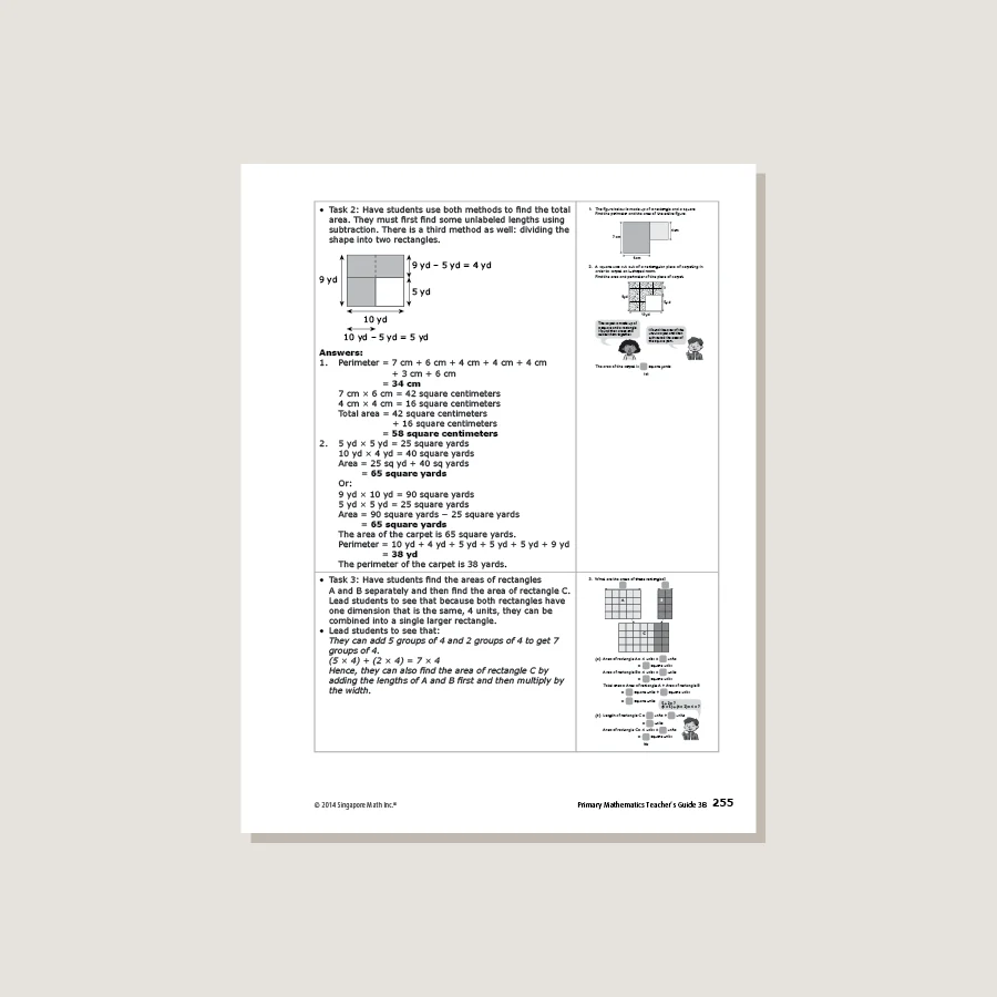 Primary Mathematics Common Core Edition Teacher's Guide 3B - Blemished - Image 3