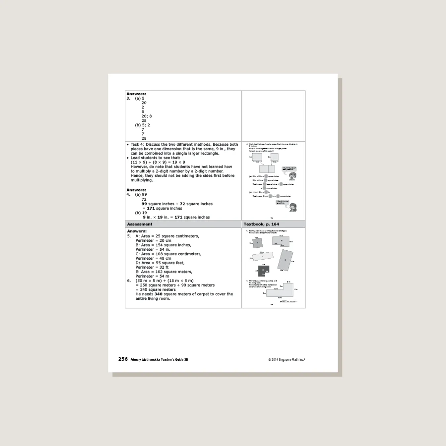 Primary Mathematics Common Core Edition Teacher's Guide 3B - Blemished - Image 4