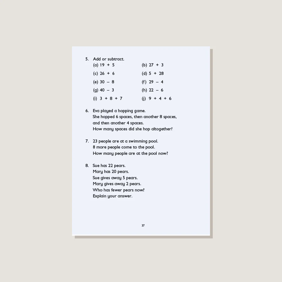Primary Mathematics Common Core Edition Textbook 1B - Blemished - Image 3