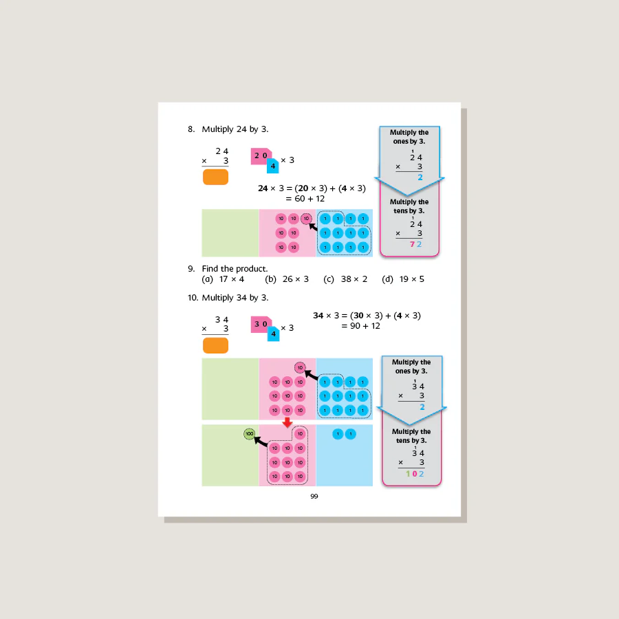 Primary Mathematics Common Core Edition Textbook 3A - Blemished - Image 4