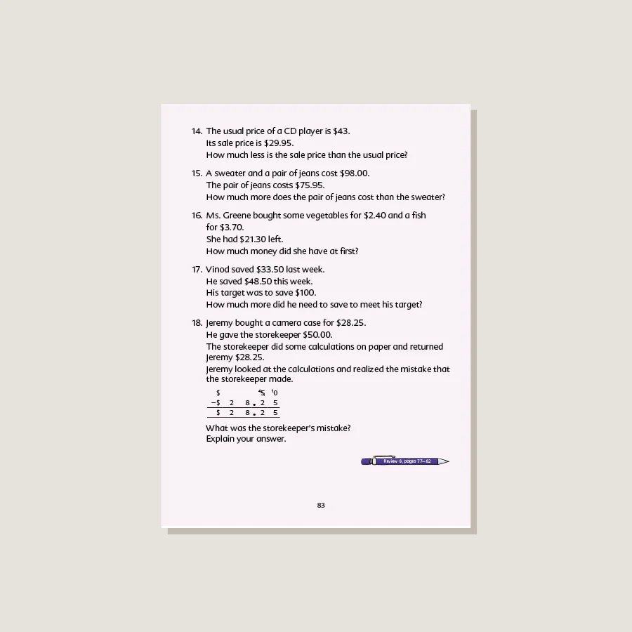 Primary Mathematics Common Core Edition Textbook 3B - Blemished - Image 3