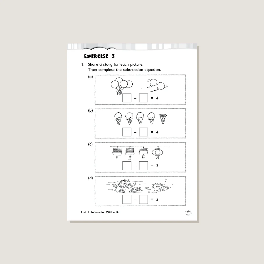 Primary Mathematics Common Core Edition Workbook 1A - Blemished - Image 2