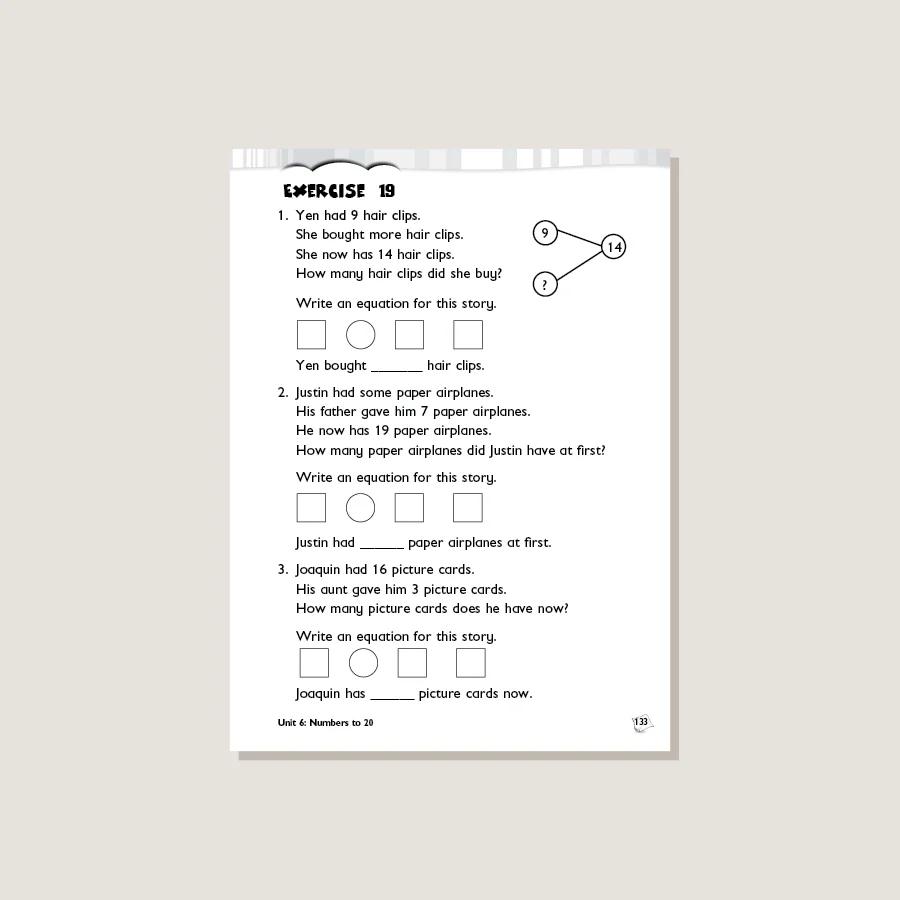 Primary Mathematics Common Core Edition Workbook 1A - Blemished - Image 4