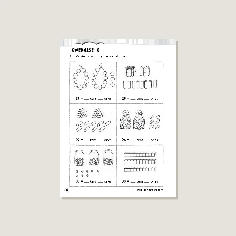 Primary Mathematics Common Core Edition Workbook 1B - Blemished - Image 2
