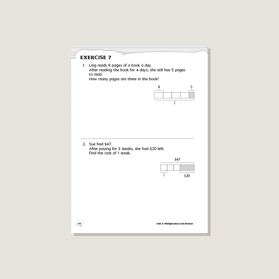 Primary Mathematics Common Core Edition Workbook 3A - Blemished - Image 3