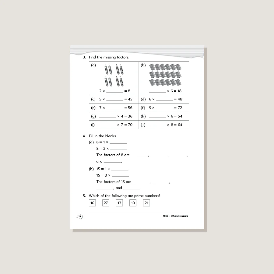 Primary Mathematics Common Core Edition Workbook 4A - Blemished - Image 3