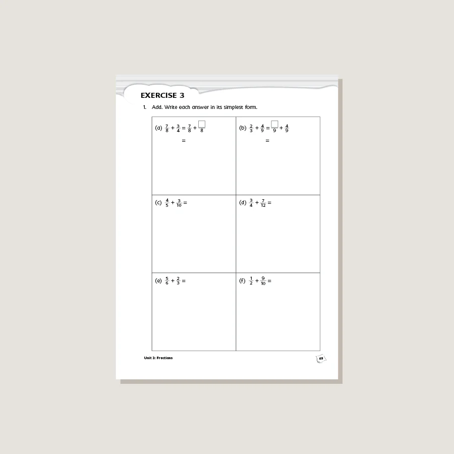 Primary Mathematics Common Core Edition Workbook 5A - Blemished - Image 3
