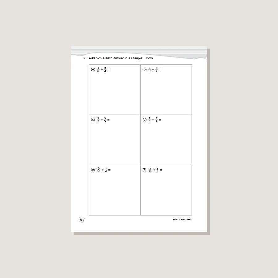 Primary Mathematics Common Core Edition Workbook 5A - Blemished - Image 4