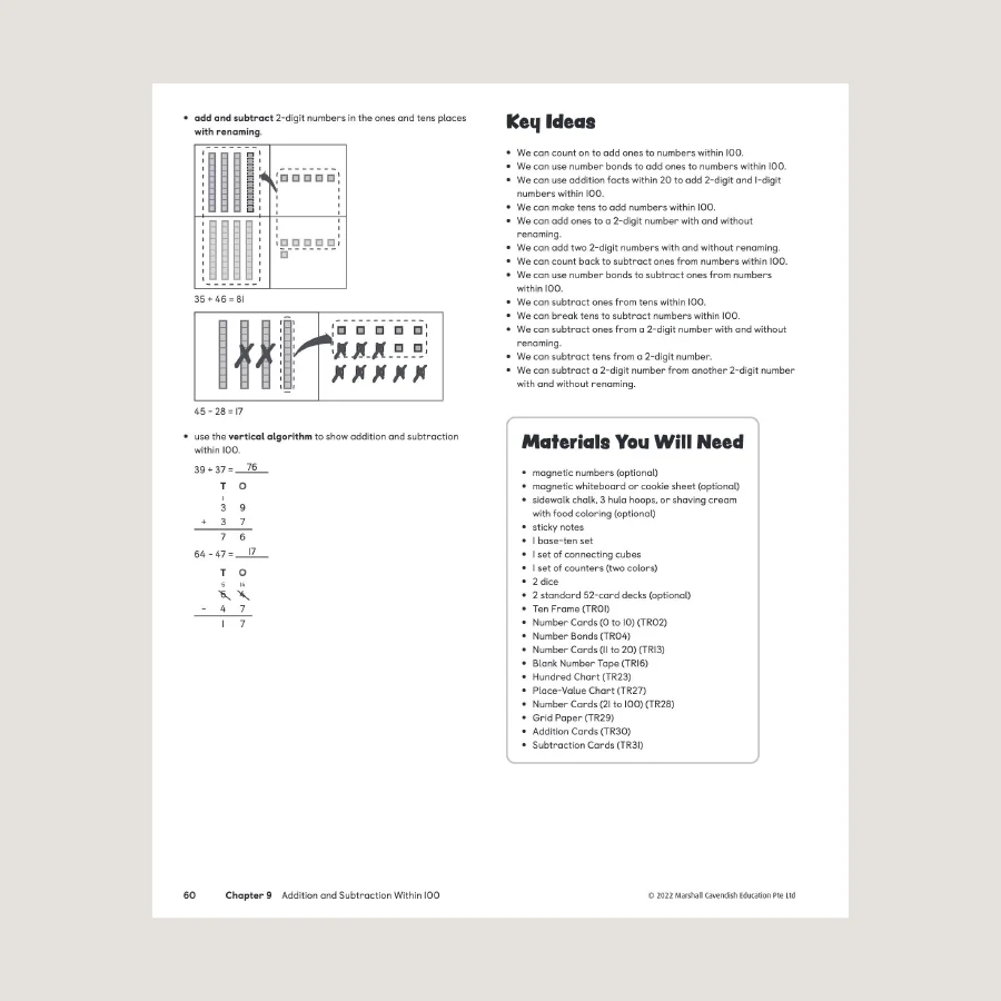 Primary Mathematics Home Instructor's Guide 1B (2022 Edition) - Image 3