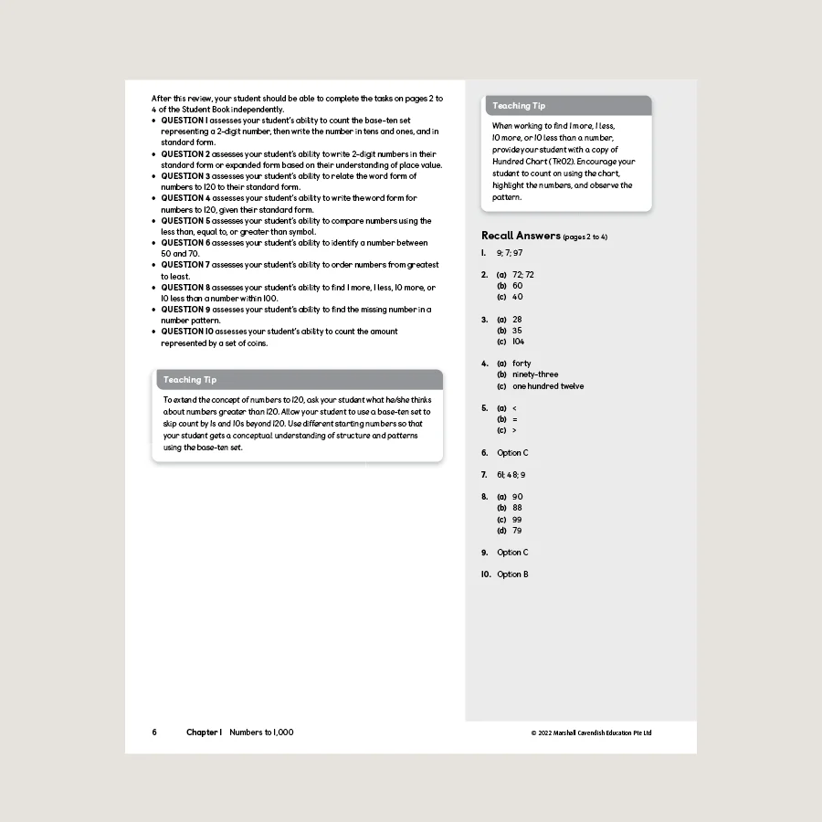 Primary Mathematics Home Instructor's Guide 2A (2022 Edition) - Image 4