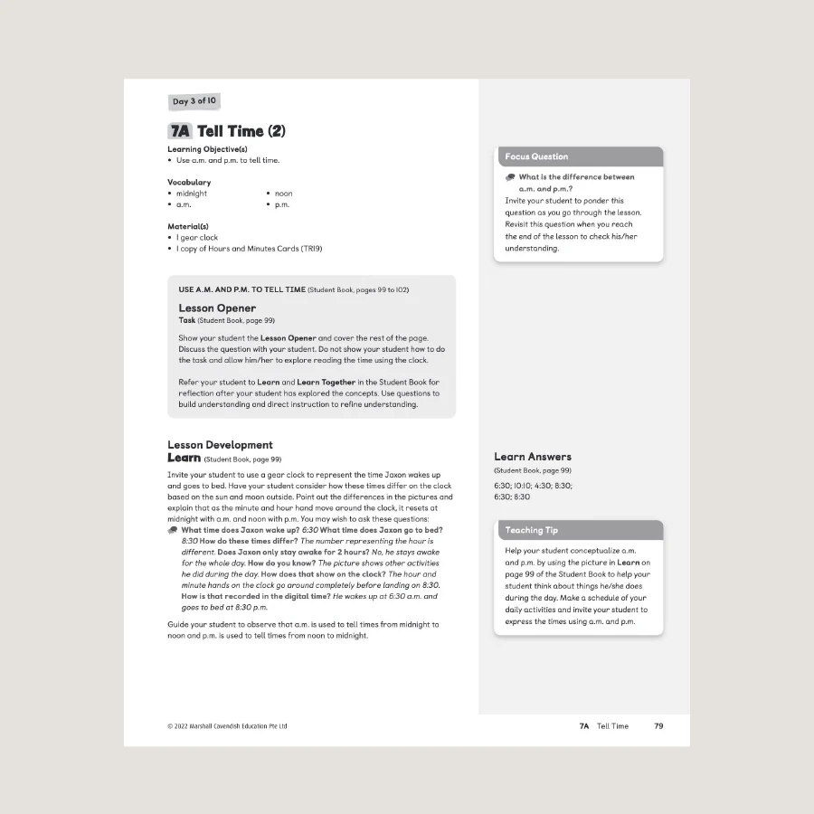 Primary Mathematics Home Instructor's Guide 2B (2022 Edition) - Image 4