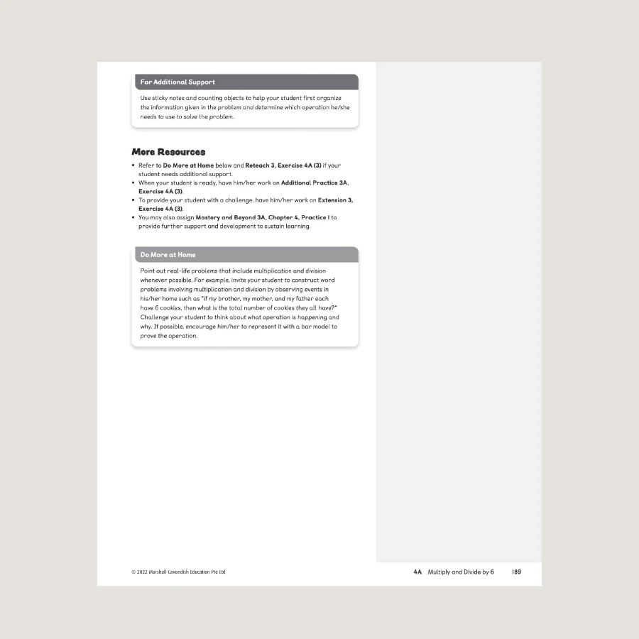 Primary Mathematics Home Instructor's Guide 3A (2022 Edition) - Image 4