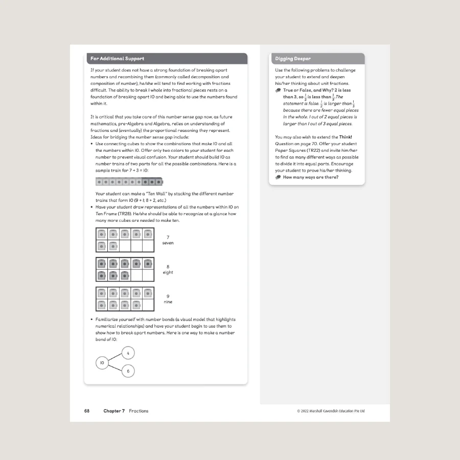 Primary Mathematics Home Instructor's Guide 3B (2022 Edition) - Blemished - Image 4