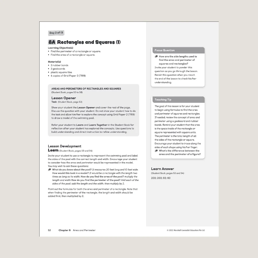 Primary Mathematics Home Instructor's Guide 4B (2022 Edition) - Blemished - Image 3